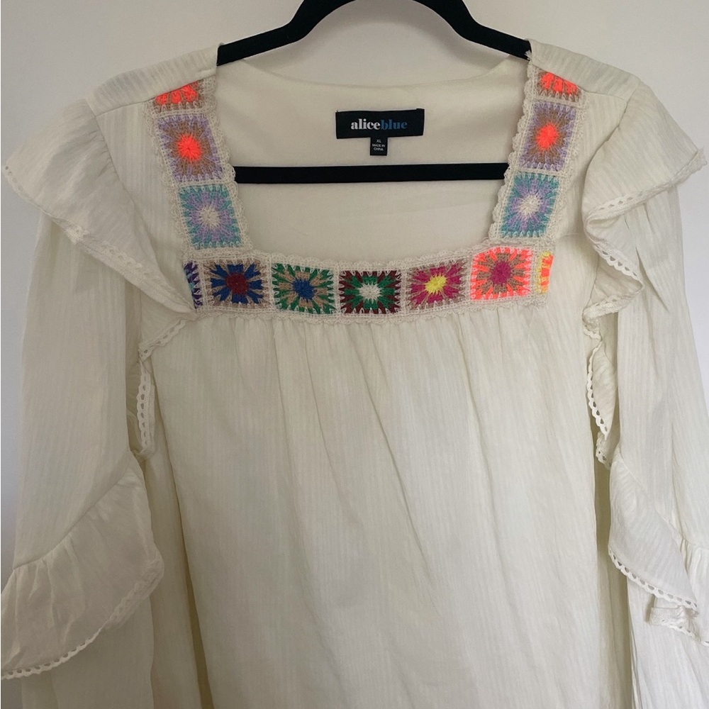 Alice blue babydoll shirt
